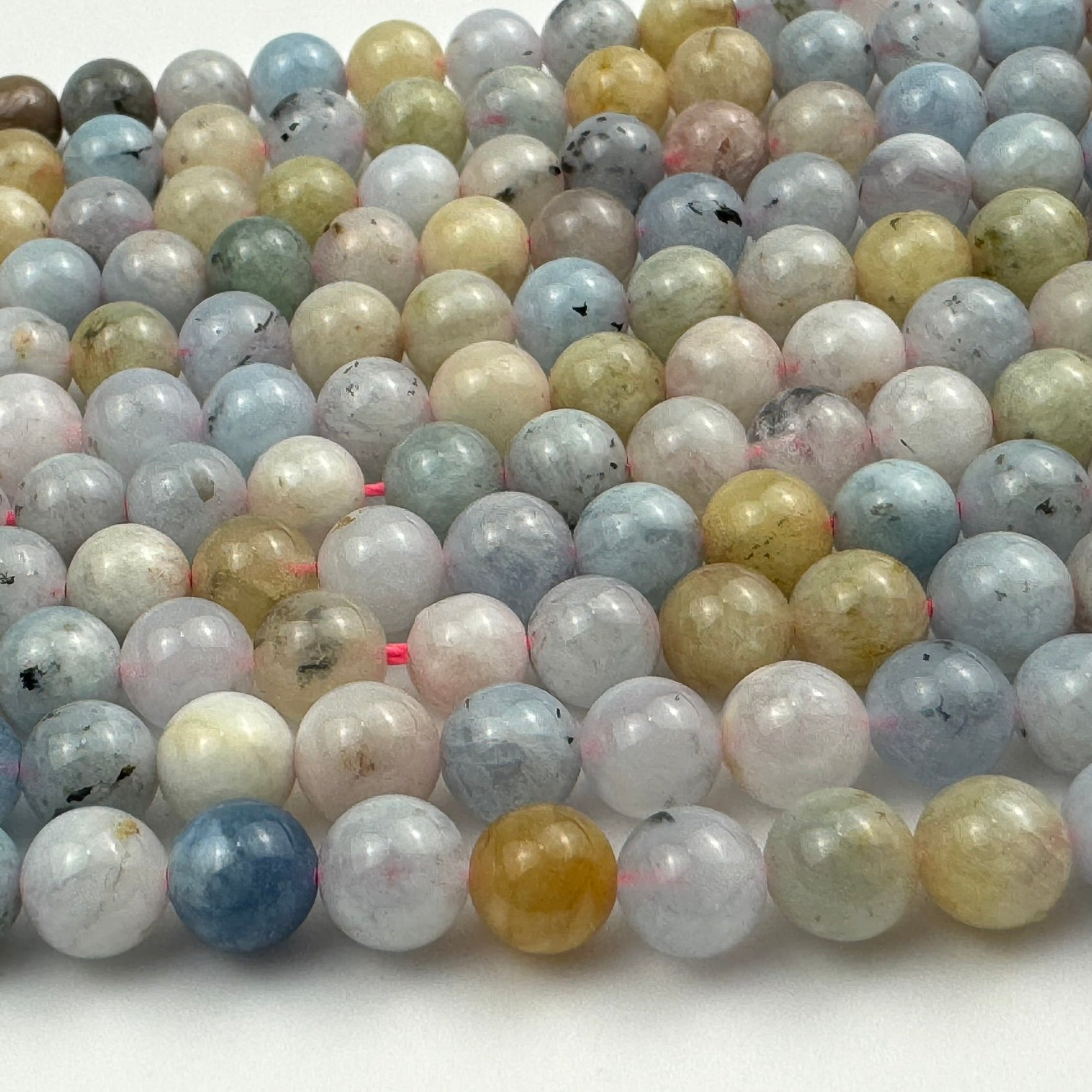 Aquamarine Polished Round Gemstone Beads image 5