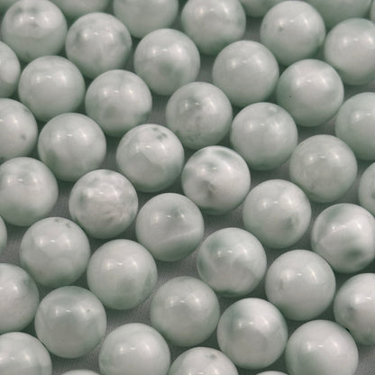 Green Angelite Polished Round Beads image 5