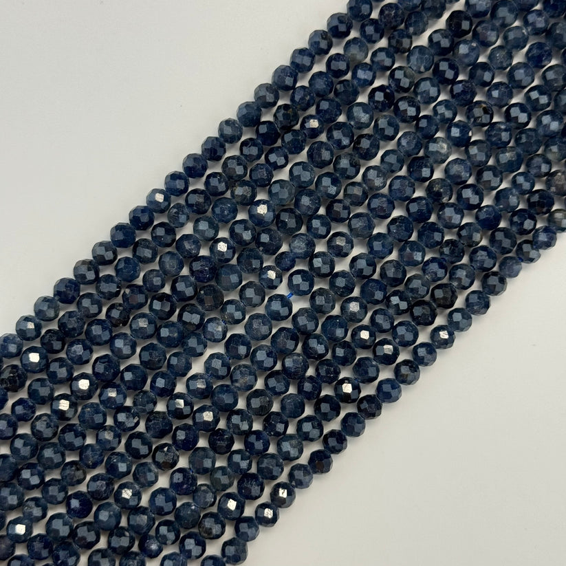 Faceted Round Stone Beads