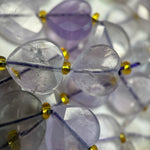 Lavender Amethyst Faceted Heart Shape Beads image 5