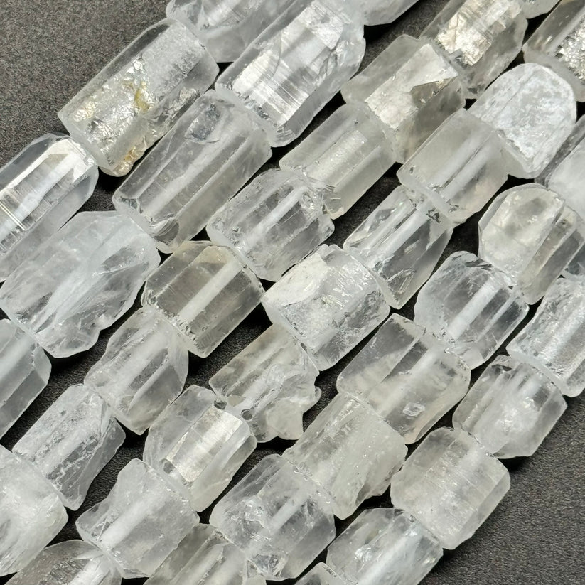 Quartz Polished Blade Beads - Elegant Clear Quartz Beads for Jewelry Design