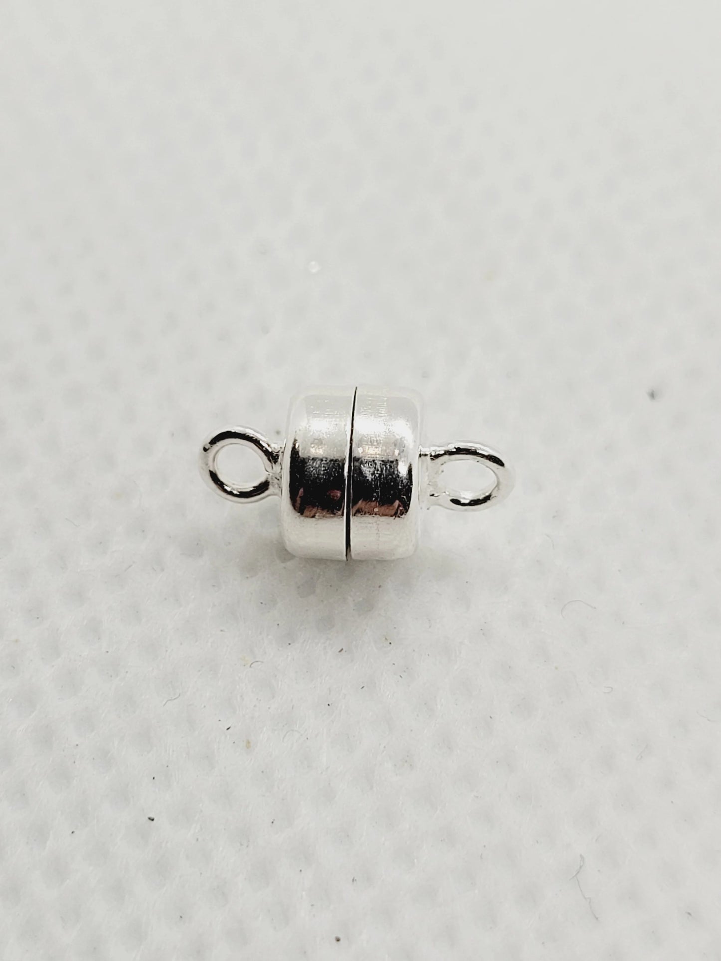Cylindrical Magnetic Clasps | 925 Sterling Silver image 1