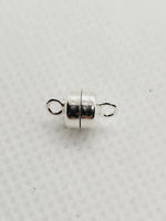 Cylindrical Magnetic Clasps | 925 Sterling Silver image 1