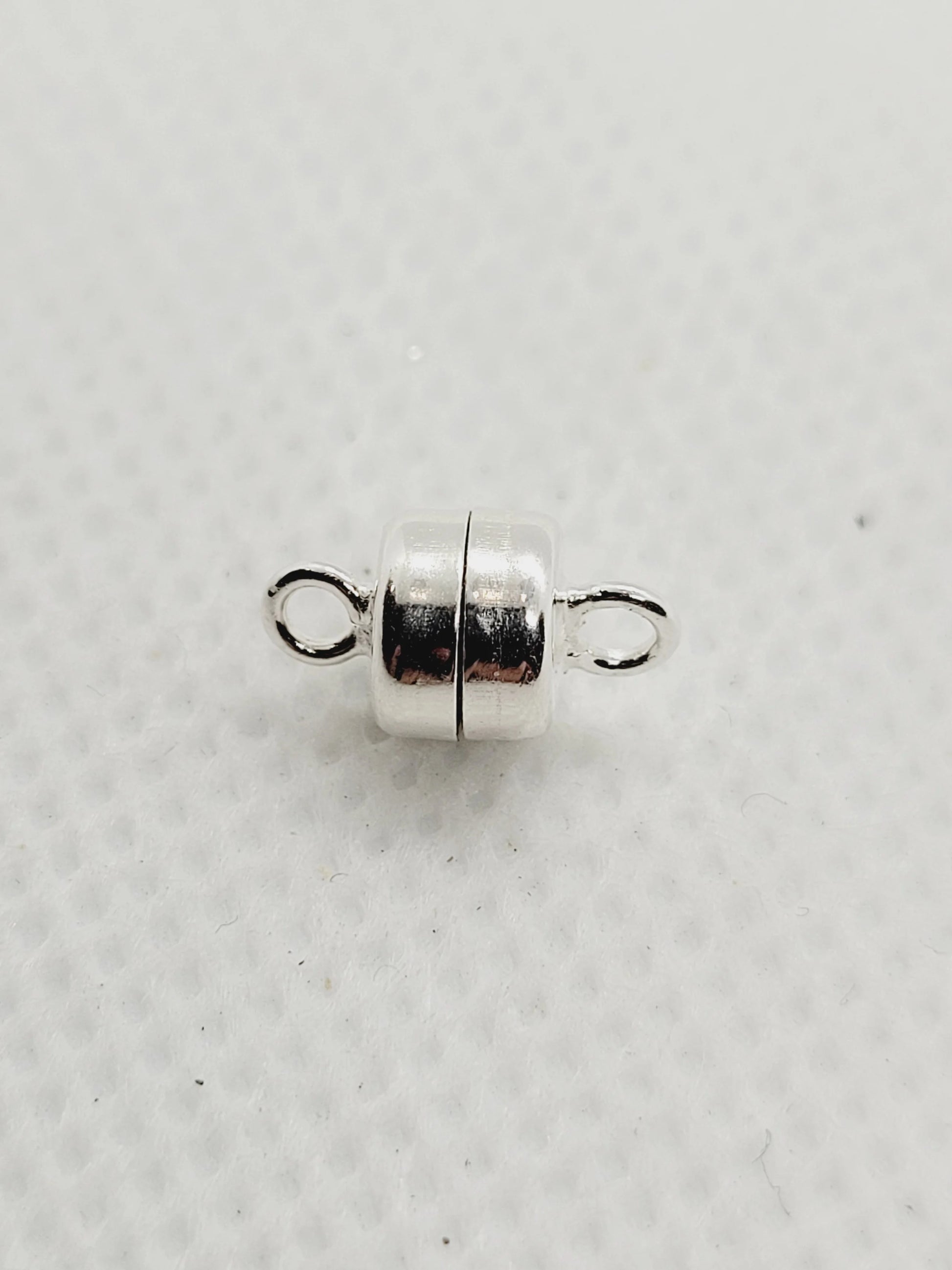 Cylindrical Magnetic Clasps | 925 Sterling Silver image 1