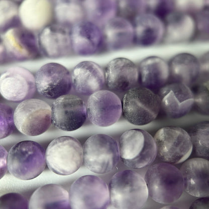 Amethyst Frosted Round Beads image 6