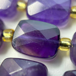 Amethyst Rectangular Faceted Cushion Cut 10xÃ¯Â¿Â½8 mm Beads image 2