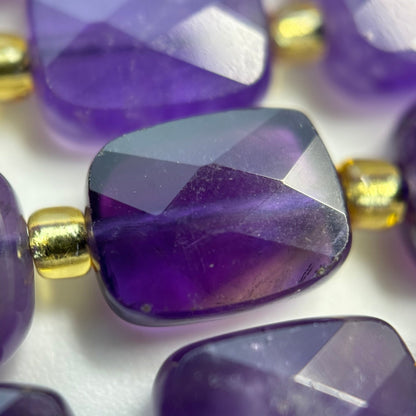 Amethyst Rectangular Faceted Cushion Cut 10xÃ¯Â¿Â½8 mm Beads image 2