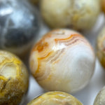 Golden Crazy Lace Agate Polished Round Beads image 6