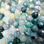 Blue Tourmaline Faceted Round Beads image 2