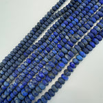 Lapis Lazuli Frosted Rondelle Beads image 4