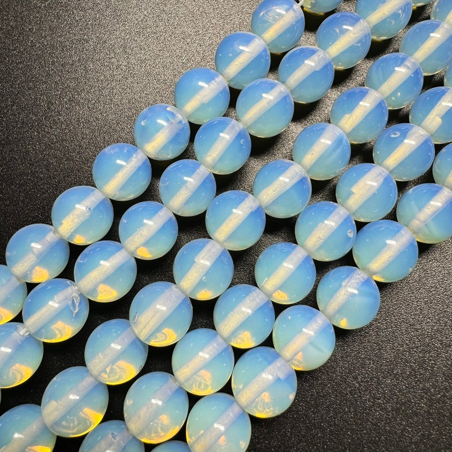 Opalite(Synthetic) Polished Round Beads image 8