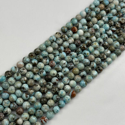 Larimar Polished  Round Beads image 7