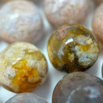 Pink Sakura Chalcedony Polished Round Beads image 4