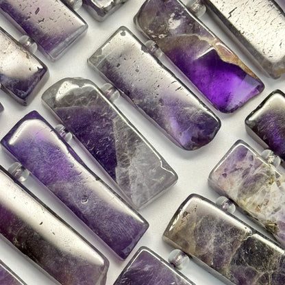 Amethyst Blade Polished Beads image 3