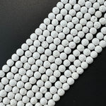 White Lava Stones | 4-10mm Round Beads image 2