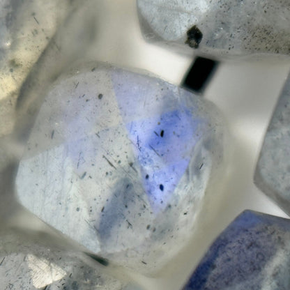 Labradorite Square AA Faceted Polished Beads (4-5 mm) image 2