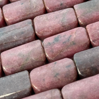Rhodonite Flat Rectangular Beads image 8