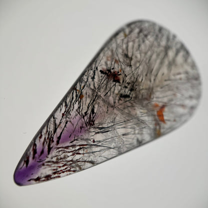 Super Seven Crystal 31 CT Sacred Seven Gemstone, Double-Sided Polished, Rare image 8