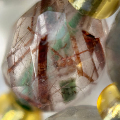 Lodalite (Chlorite) Faceted Barrel 8 Beads image 8