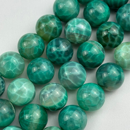 Dyed Green Agate Polished Round Beads  (20mm) image 8
