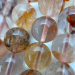 Red Hematoid Quartz Polished  Round Beads image 3