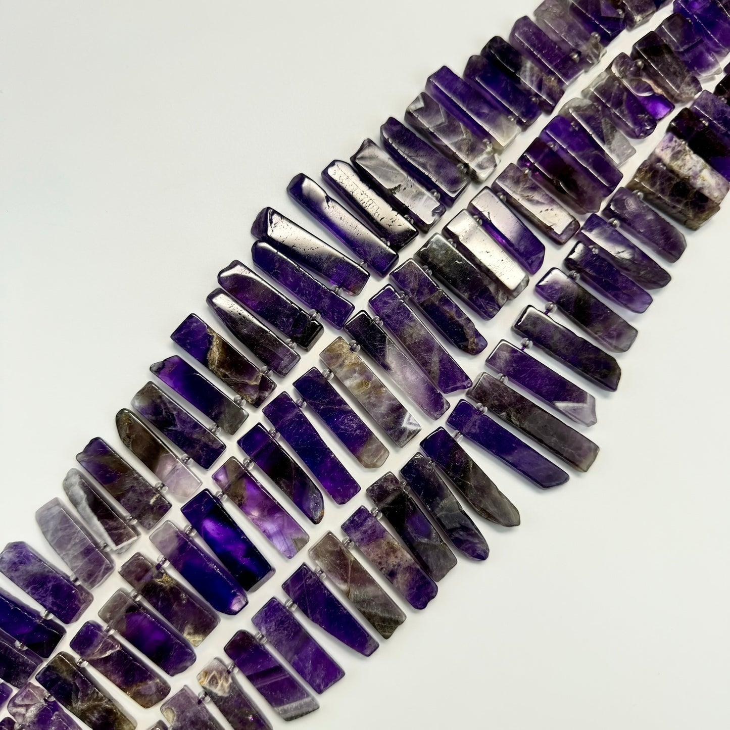 Amethyst Blade Polished Beads image 0