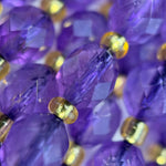 Amethyst Faceted Barrel Beads image 2