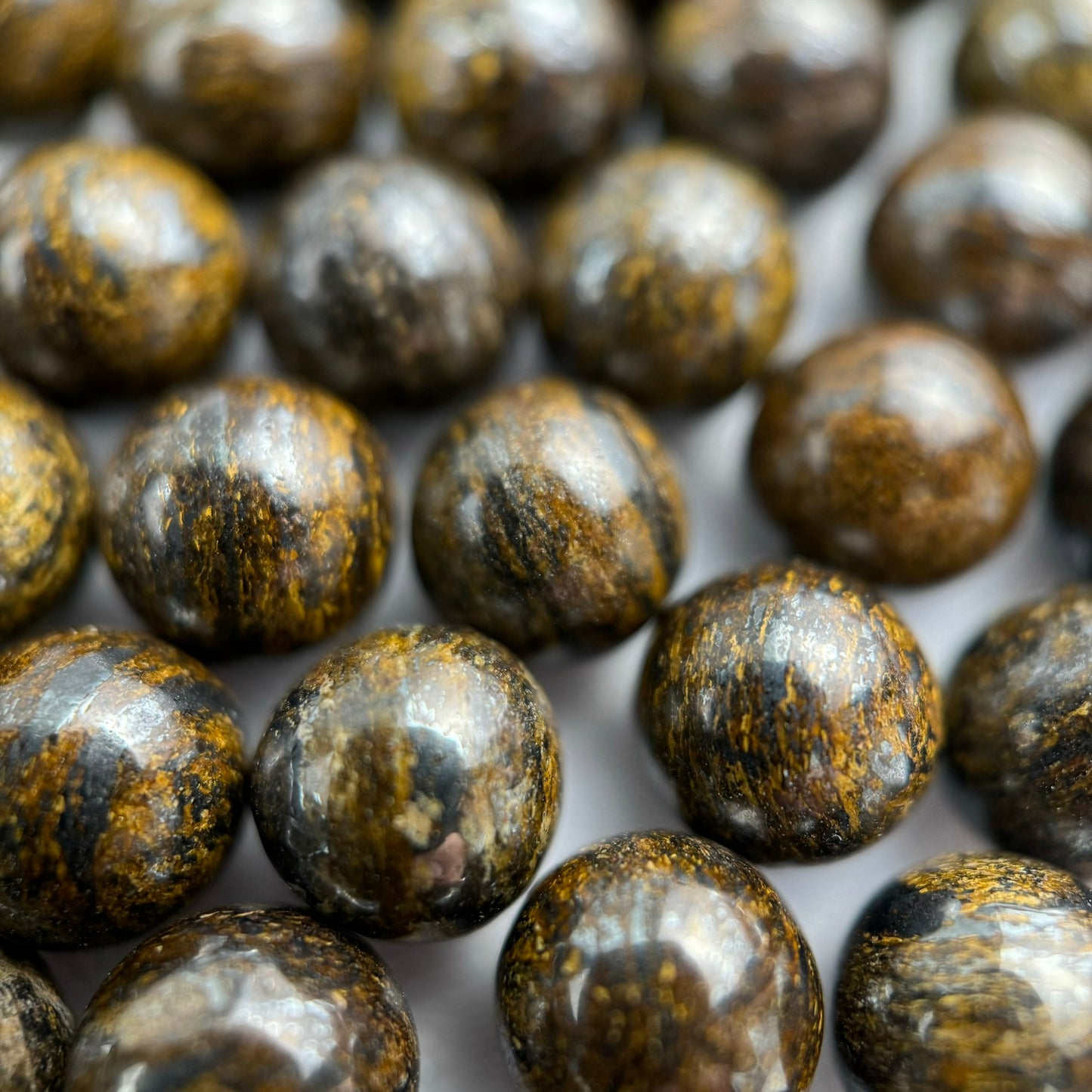 Bronzite Polished Round Beads image 6