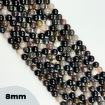 Multi-Coloured Tourmaline Polished Round Beads image 4