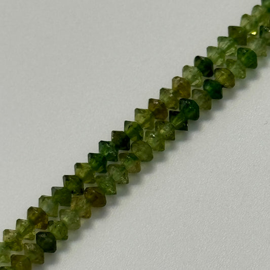 Green Chrome Tourmaline Space Ship Beads