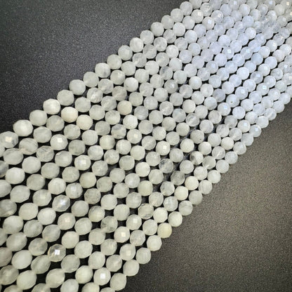 Rainbow Moonstone 6mm Facted Round Beads image 3