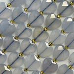 Blue Chalcedony Faceted Heart Shape Beads image 1