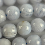 Blue Lace Agate Polished Round Beads image 1