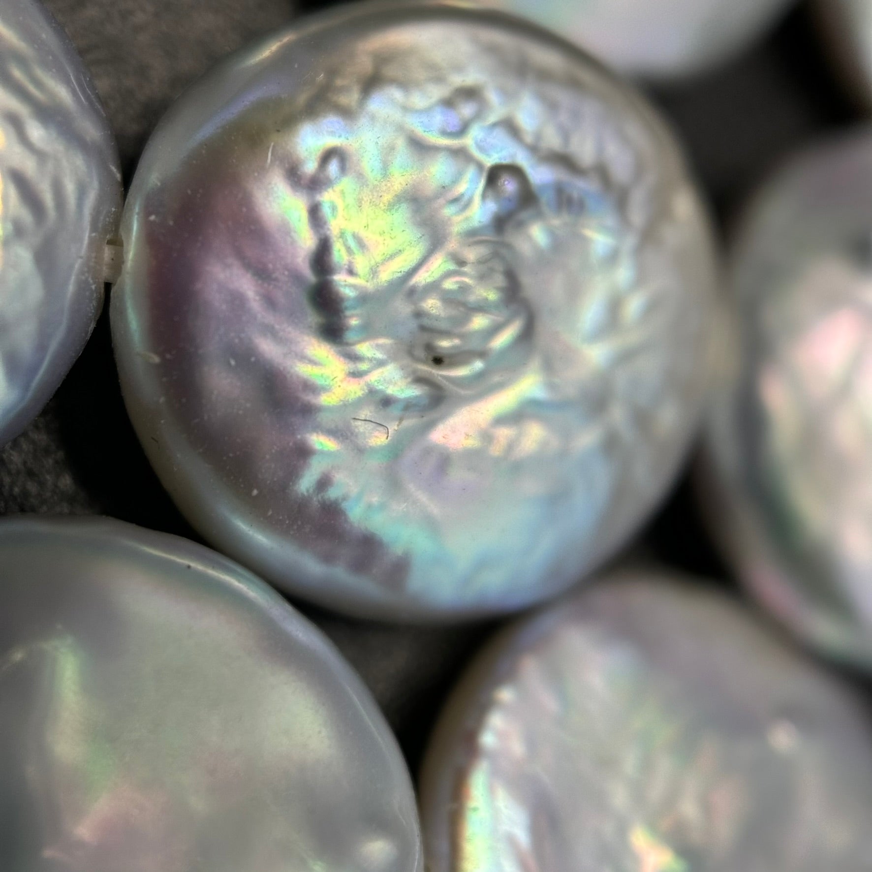 AAA Silver Coin Pearl  12x4mm image 5