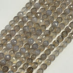 Gray Agate Lentil Beads image 3