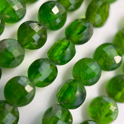 Diopside Lentil Faceted Beads image 10