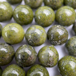 Epidote Polished Round Beads image 1