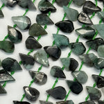 Emerald Pear Shape Side Drill Beads image 3