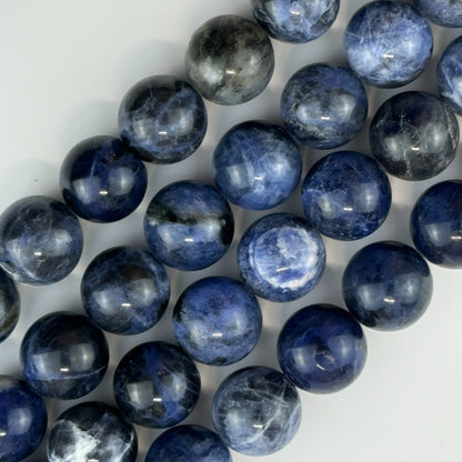 Sodalite Polished Round Beads image 0