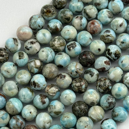 Larimar Polished  Round Beads image 3