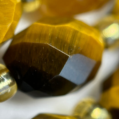 Tiger's Eye Faceted Barrel 8 Beads image 9