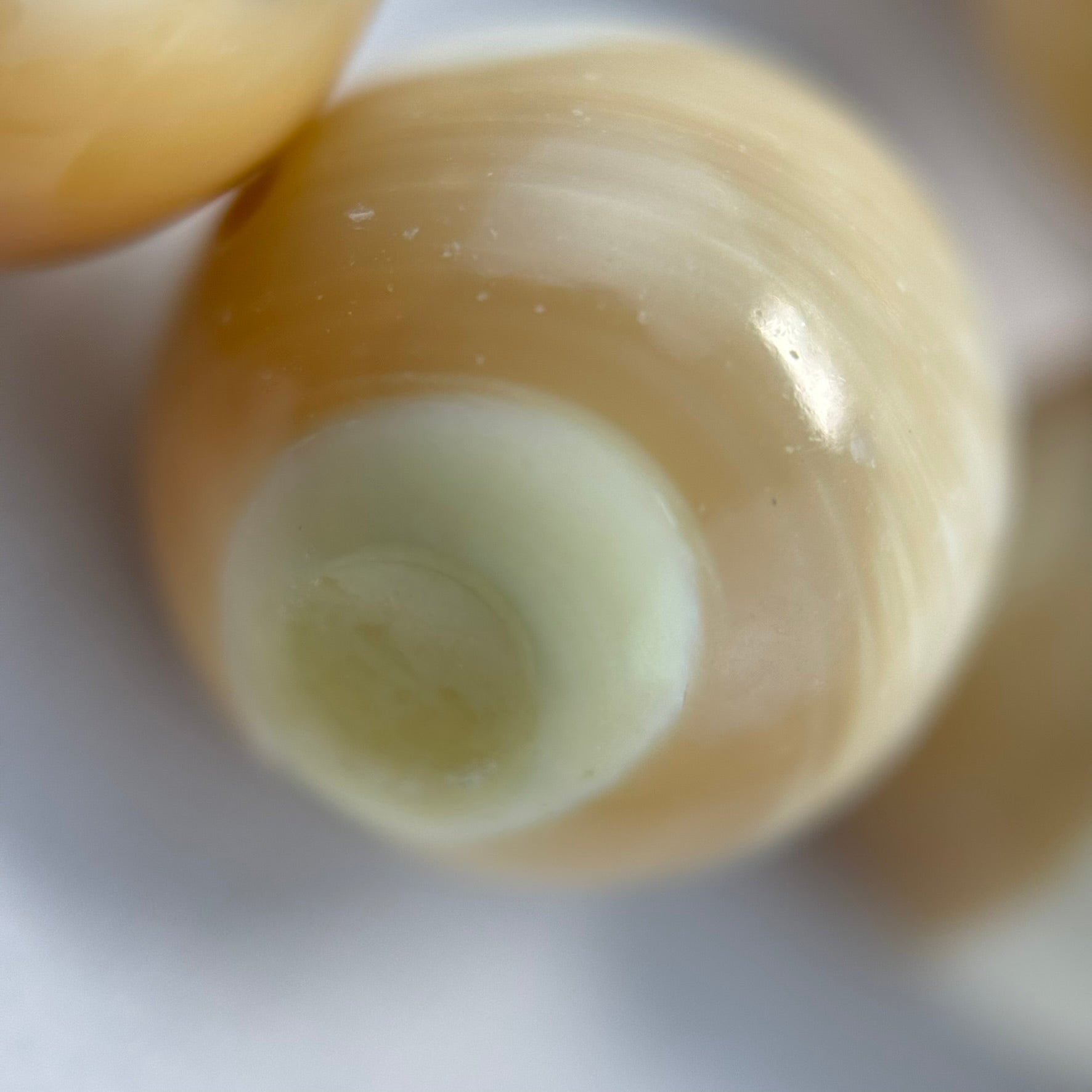 Green Shell Polished Round Beads image 7