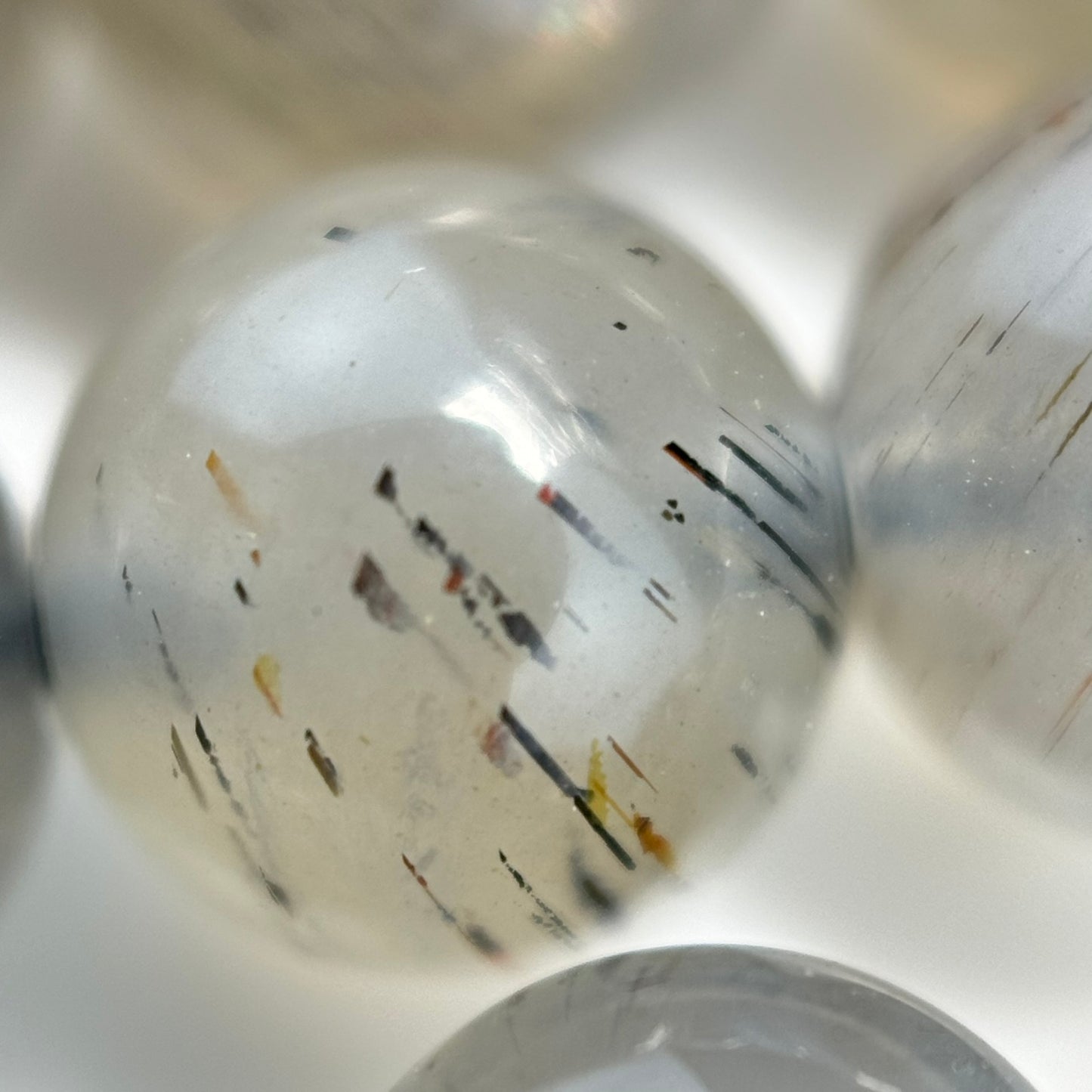 Black Moonstone AAA Polished  Round Beads image 1