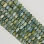 Aquamarine Polished Rondelle Beads