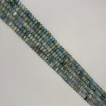 Aquamarine Polished Rondelle Beads