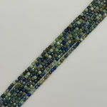 Azurite Chrysocolla Faceted Square Beads