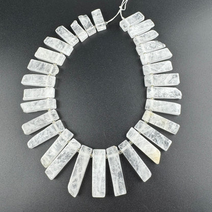 Clear Quartz Blade Shape Gemstone Beads (AB Quality)