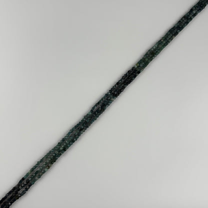 Blue Tourmaline Feceted Square Gemstone Beads
