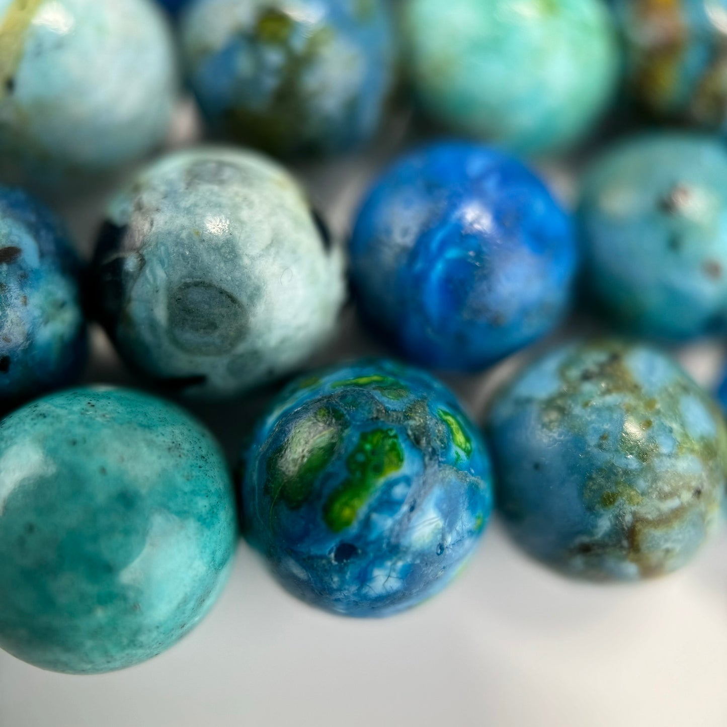 Chrysocolla Bead Light Blue Green
