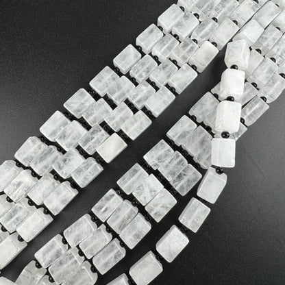 Clear Quartz Gemstone Rectangular Shape Strand Beads (AB Quality)